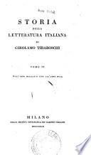 Storia della letteratura italiana