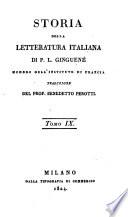 Storia della Letteratura Italiana