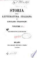 Storia della letteratura italiana