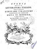Storia Della Letteratura Italiana