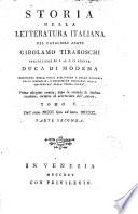 Storia della letteratura italiana