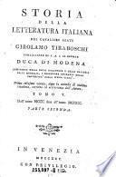 Storia della letteratura italiana