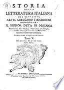 Storia della Letteratura Italiana