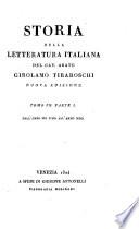 Storia della letteratura italiana