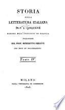 Storia della letteratura italiana