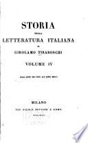 Storia della letteratura italiana