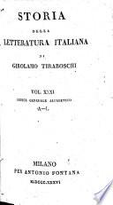 Storia della letteratura italiana