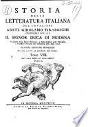 Storia della Letteratura Italiana