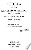 Storia della letteratura italiana