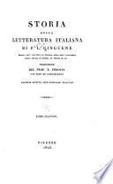 Storia della letteratura italiana