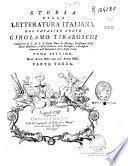 Storia della letteratura italiana