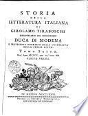 Storia della letteratura italiana