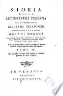 Storia della letteratura italiana