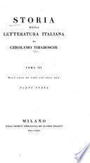 Storia della letteratura italiana