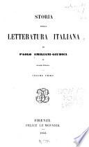 Storia della letteratura italiana