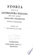 Storia della letteratura italiana: La vita dell' autore [scritta da Pier-Alessandro Paravia] e l'indice generale di tutta l'opera