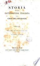 Storia Della Letteratura Italiana Tomo VII