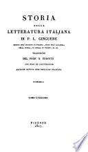 Storia della letteratura italiana. Tr. del prof. B. Perotti