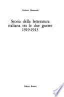 Storia della letteratura italiana tra le due guerre, 1919-1943