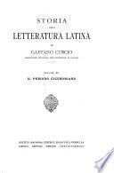 Storia della letteratura latina ...