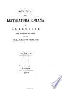Storia della letteratura romana di G. S. Teuffel