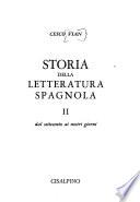 Storia della letteratura spagnola: Dal settecento ai nostri giorni