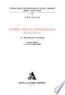 Storia della letteratura spagnola