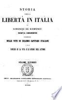 Storia della libertà in Italia di Simondo De Sismondi