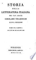 Storia della Litteratura Italiana