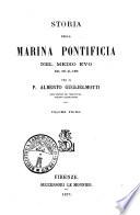 Storia della Marina pontificia nel Medio Evo dal 728 al 1499