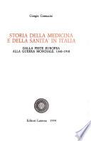 Storia della medicina e della sanità nell'Italia contemporanea