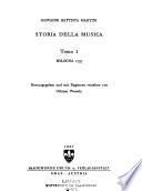 Storia della musica ... alla Sacra reale cattolica Maestà Maria Barbara ... umiliato, e dedicato da fr. Giambatista Martini