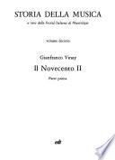 Storia della musica: Vinay G. Il Novecento II