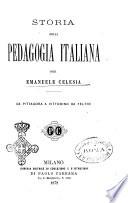 Storia della pedagogia italiana per Emanuele Celesia