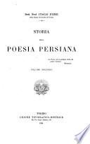 Storia della poesia persiana ...