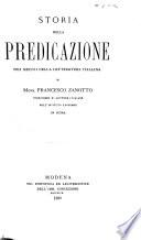 Storia della predicazione nei secoli della letteratura italiana