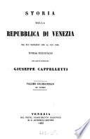Storia della repubblica di Venezia dal suo principio sino al giorno d'oggi
