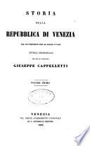 Storia della Repubblica di Venezia dal suo principio sino al giorno d'oggi