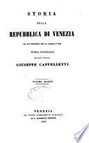 Storia della Repubblica di Venezia dal suo principio sino al giorno d'oggi