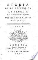 Storia Della Repubblica Di Venezia Dalla sua Fondazione fino al presente