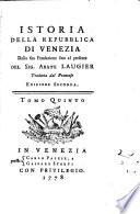 Storia della repubblica di Venezia dalla sua fondazione sine al presente ...