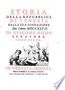 Storia della repubblica di Venezia, dalla sua fondazione sino l'anno 1747