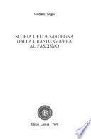 Storia della Sardegna dalla grande guerra al fascismo