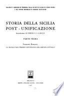 Storia della Sicilia post-unificazione: La Sicilia nel prima ventennio del regno d'Italia di Francesco Brancato
