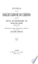 Storia della sollevazione di Urbino contro il Duca Guidobaldo II