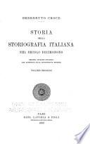 Storia della storiografia italiana nel secolo decimonono