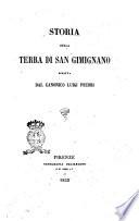 Storia della terra di San Gimignano scritta dal canonico Luigi Pecori
