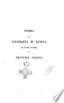 Storia della università di Genova dal 1814 fino a'di nostri