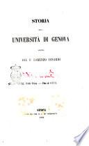 Storia della universita di Genova scritta dal P. Lorenzo Isnardi