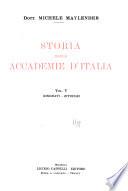 Storia delle accademie d'Italia ...